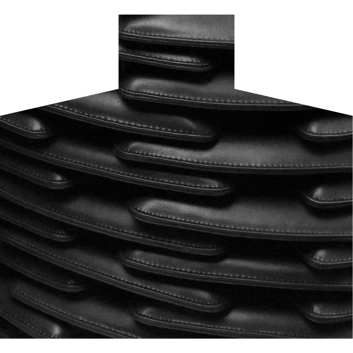 Castle 3 - stacked leather pads